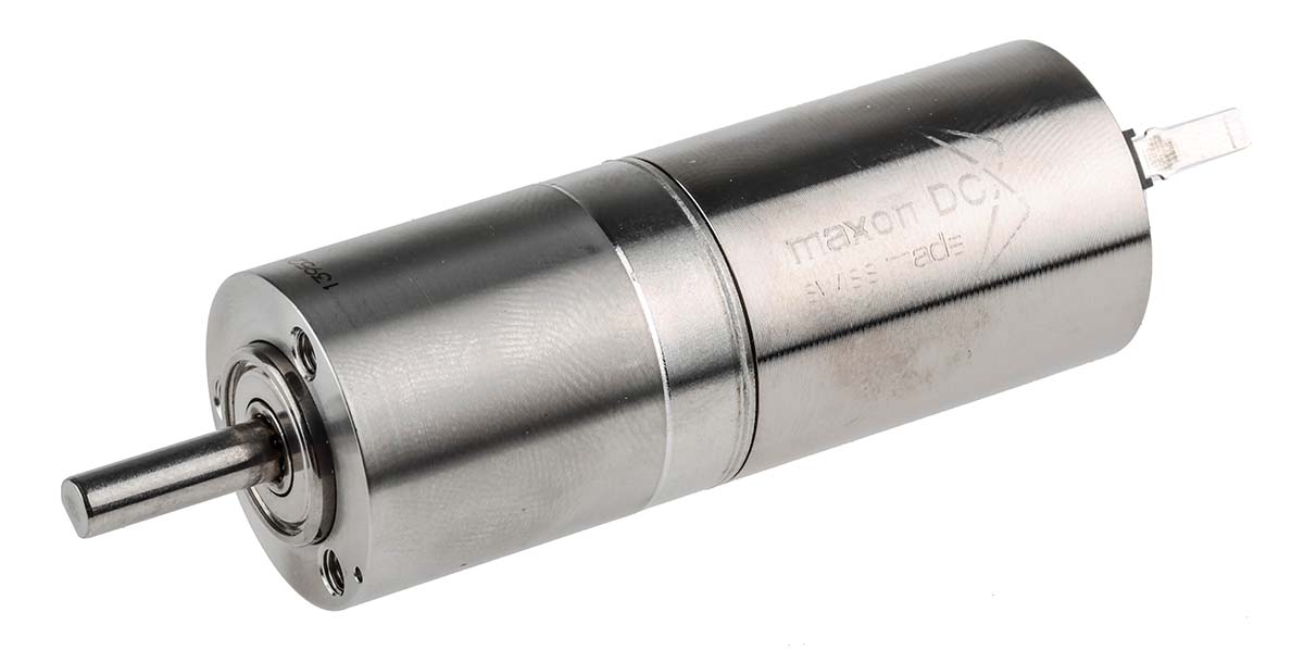 Maxon Brushed Geared DC Geared Motor, 22.7 W, 12V dc, 90 Ncm, 476rpm, 4 mm Shaft Diameter