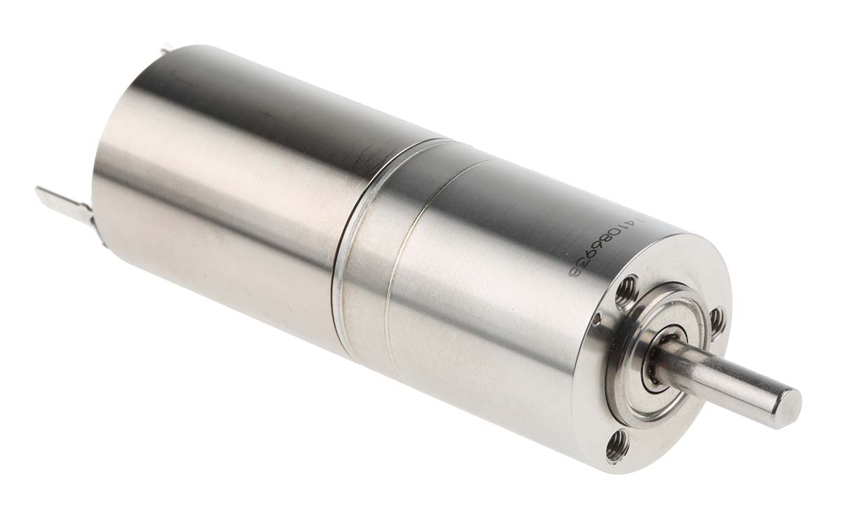 Maxon Brushed Geared DC Geared Motor, 24 W, 24V dc, 90 Ncm, 10800rpm, 4 mm Shaft Diameter