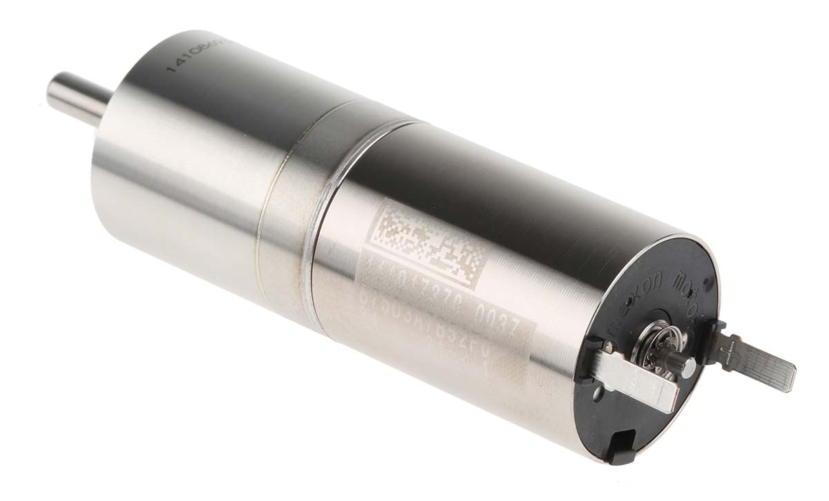 b75d3a7b52fo Maxon Brushed Geared DC Geared Motor, 24 W, 24V dc, 90 Ncm, 10800rpm, 4 mm Shaft Diameter
