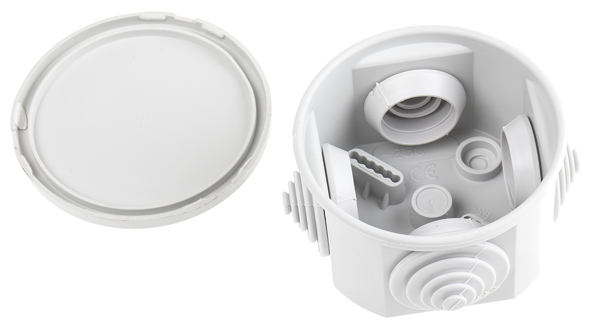00800-m008000000 ABB Grey Thermoplastic Junction Box, IP44