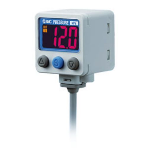 SMC PNP Open Collector 2 Outputs + Analogue Voltage Pressure Switch, R 1/8 -0.1MPa to 10bar