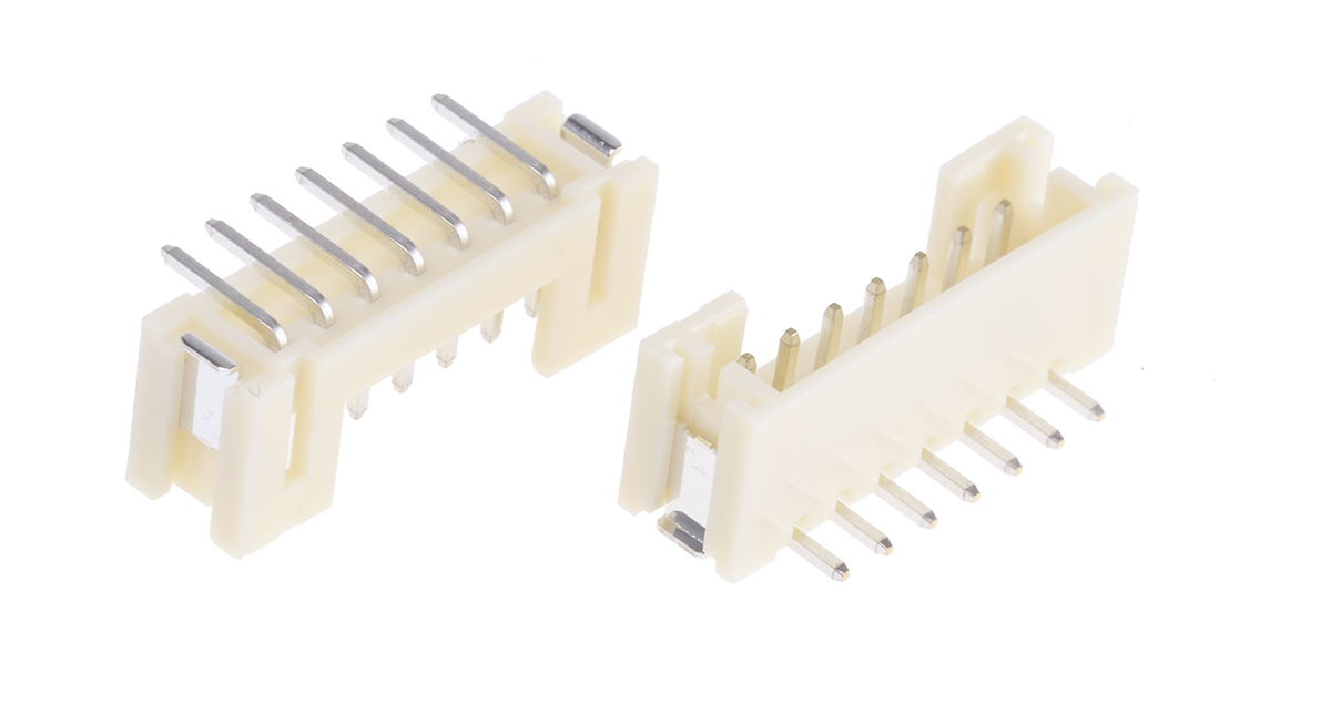 JST PH Series Straight Surface PCB Header, 7 Contact(s), 2 mm Pitch, 1 Row, Shrouded
