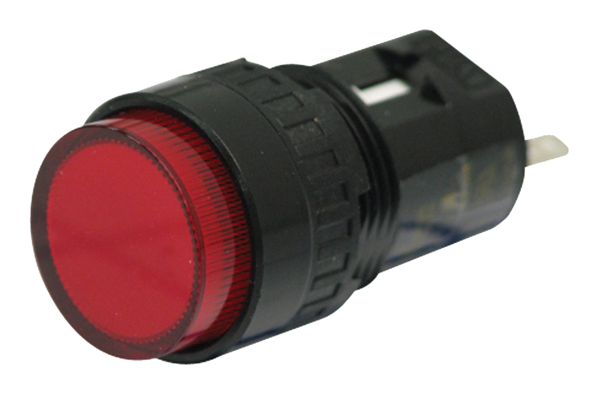 Idec Red Panel Mount Indicator, 24V dc, 16.2mm Mounting Hole Size