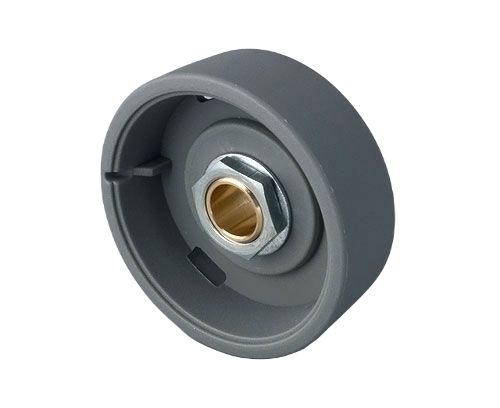OKW 33 mm Knob Diameter Grey Potentiometer Knob for 6 mm Shaft Round Shaft, B8033068