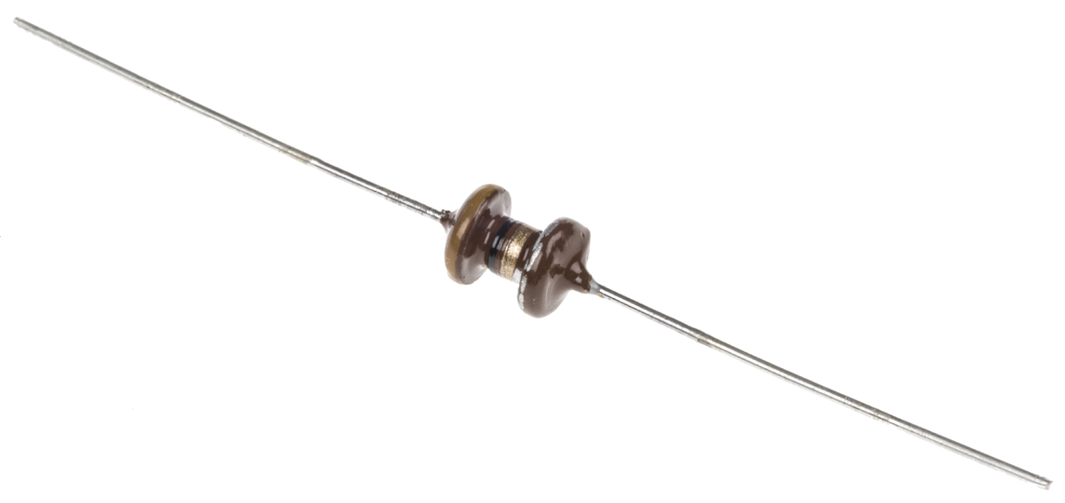 TDK 1 μH Ferrite Leaded Inductor, Max SRF:200 MHz, Q:50, 4.45 A Idc, 43 mΩ Rdc, B82144F2