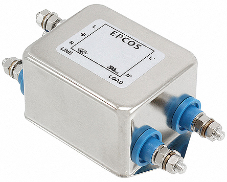 TDK, B84111F 25 A 250V ac/dc 50Hz, 60 Hz, Chassis Mount EMC Filter, Screw 1 Phase