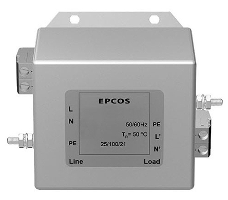 TDK, B84142A*166 16 A 250V ac/dc 50Hz, 60 Hz, Chassis Mount EMC Filter, Tab 1 Phase