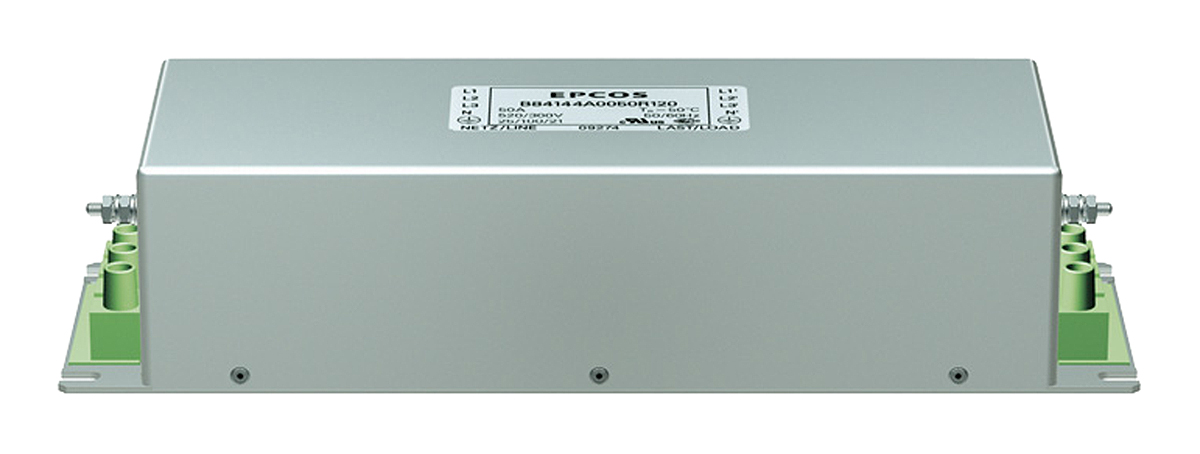 TDK, B84144A*R120 66 A 520V ac 50Hz, 60 Hz, Flange EMC Filter, Screw 3 Phase