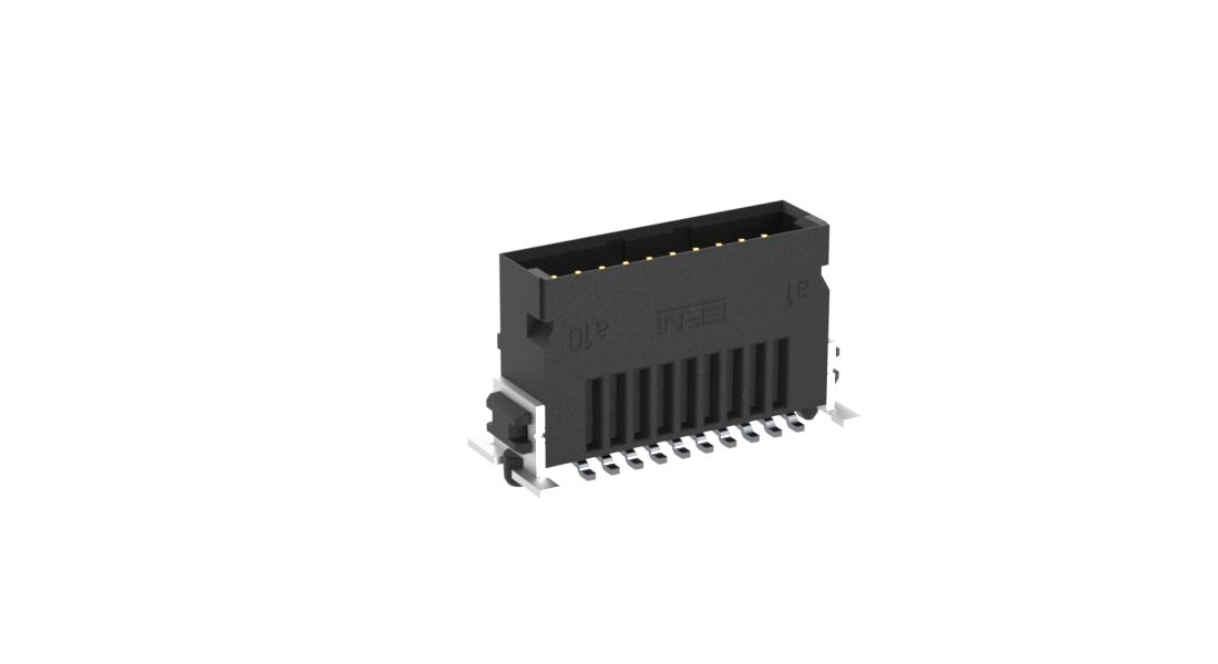 ERNI SMC Series Vertical Surface PCB Header, 20 Contact(s), 1.27 mm Pitch, 2 Row, Shrouded