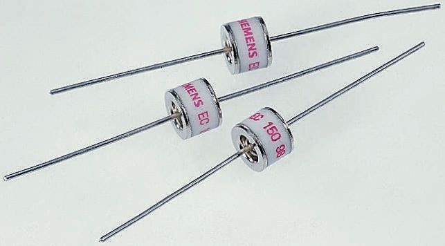 EPCOS, EHV 540 → 720V 10kA, Through Hole 2 Electrode Arrester Gas Discharge Tube