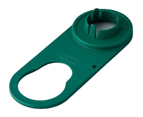 OKW 33 mm Knob Diameter Green Potentiometer Knob Round Shaft, B8733001