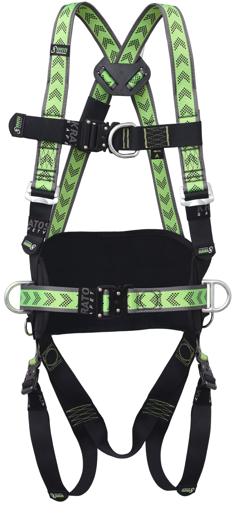 KRATOS SAFETY FA1020501A Front, Rear, Sides Attachment Fall Arrest Harness, 140kg Max, L/XL/XXL