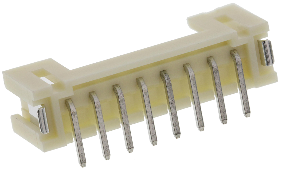 JST PH Series Straight Surface PCB Header, 8 Contact(s), 2 mm Pitch, 1 Row, Shrouded