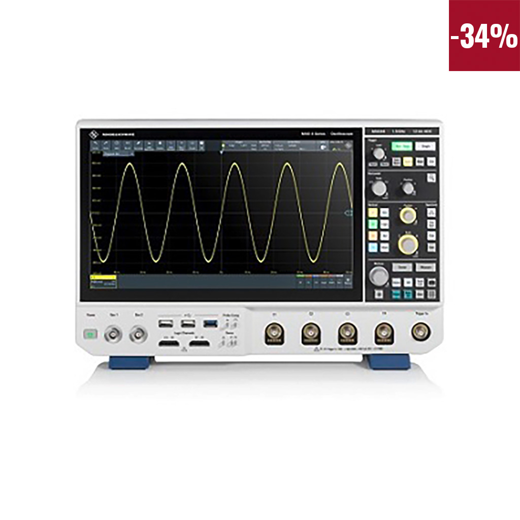 Rohde & Schwarz MXO4-Bundle MXO4 Series, 1.5GHz Bench Oscilloscope, 4 Analogue Channels, 16 Digital Channels
