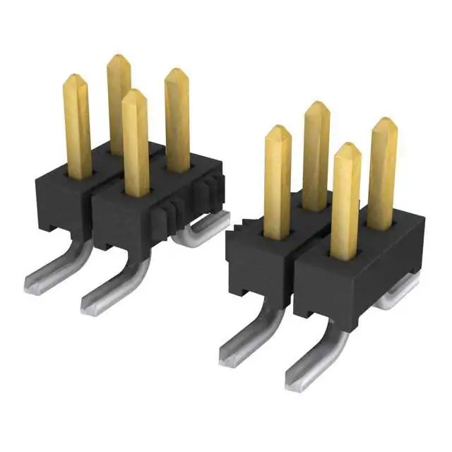 Samtec TMM Series Vertical Surface Pin Header, 6 Contact(s), 2 mm Pitch, 2 Row, Unshrouded