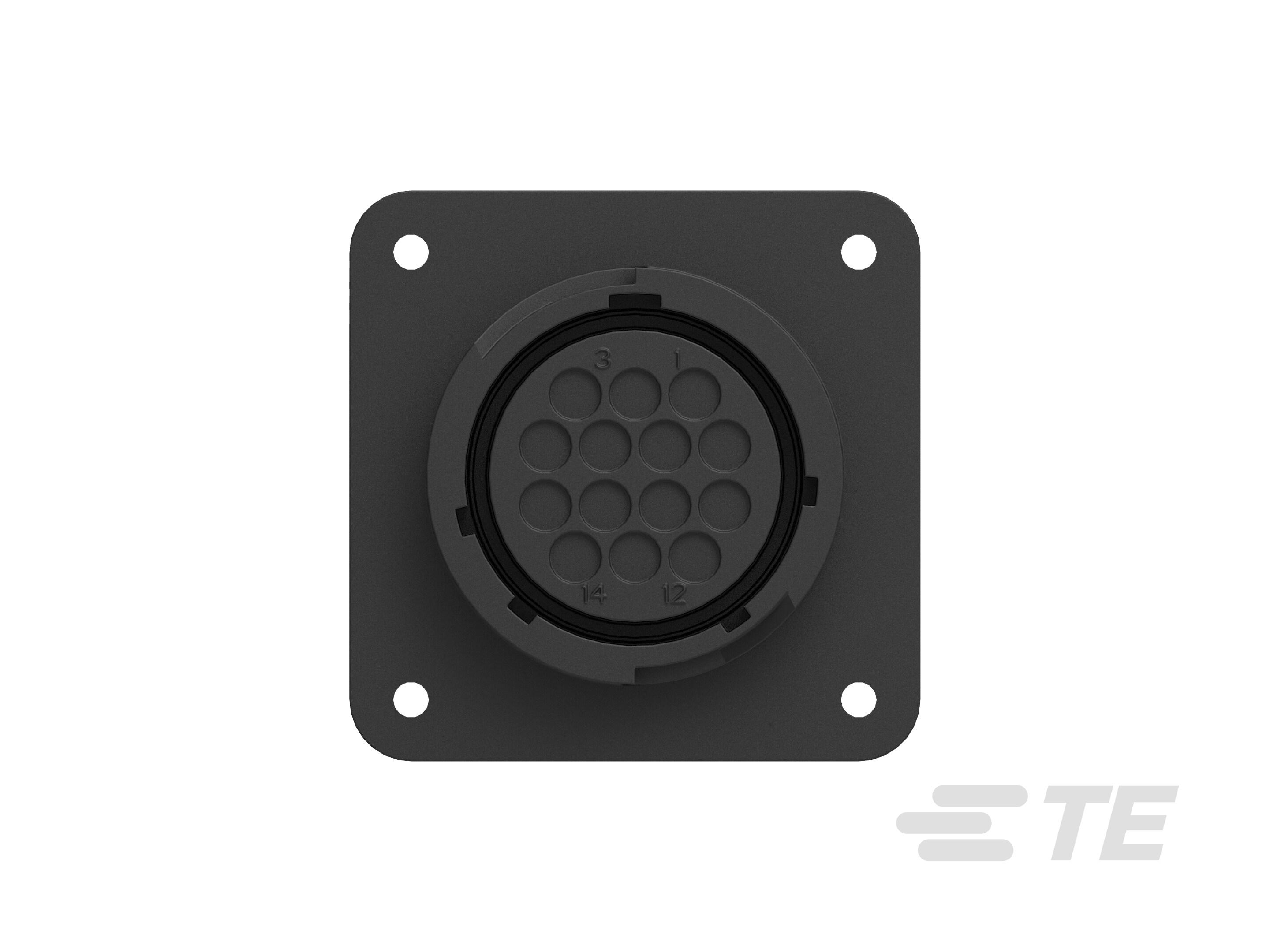 213729-6 TE Connectivity, AMP CPC Power Connector Panel Mount Socket, Through Hole Termination, 250 V ac
