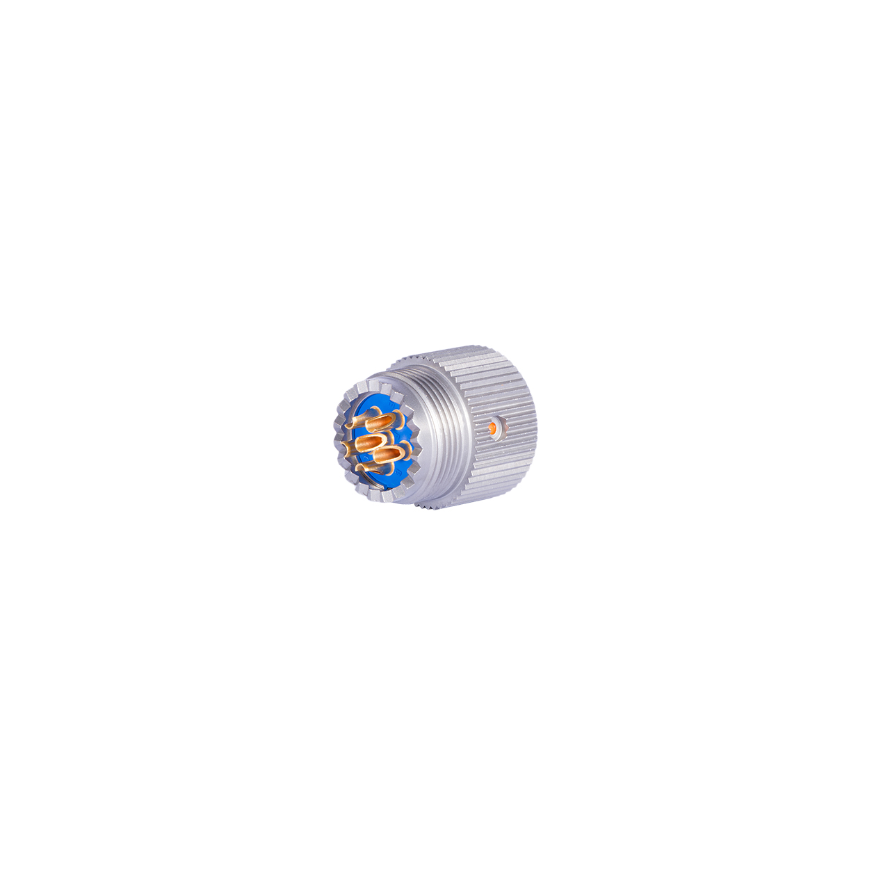 BERNIER CONNECT, B929 Straight 6 Way Threaded Plug Connector Male Grey, Male Contacts, Bayonet, MIL-DTL-55116