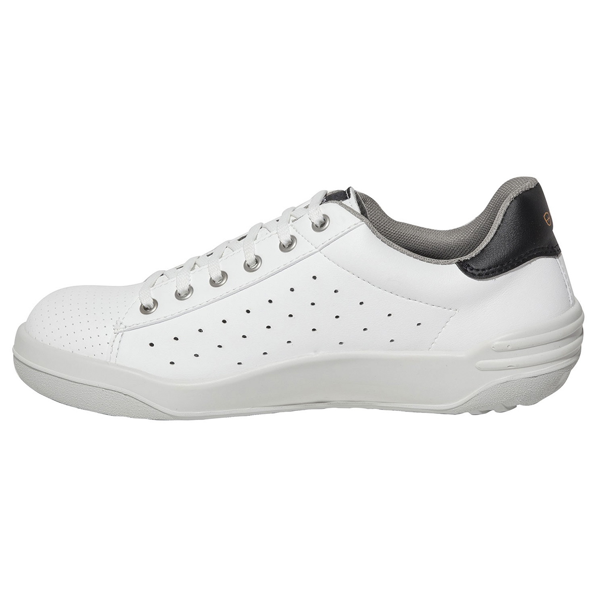 07joppa7827pt36 Parade Joppa Unisex Black, White Stainless Steel Toe Capped Safety Trainers, UK 3, EU 36
