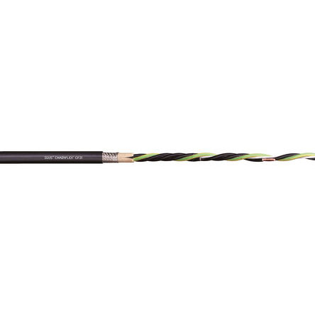 Igus chainflex CF31 Power Cable, 4 Cores, 2.5 mm², Screened, 20m, Black PVC Sheath, 14 AWG