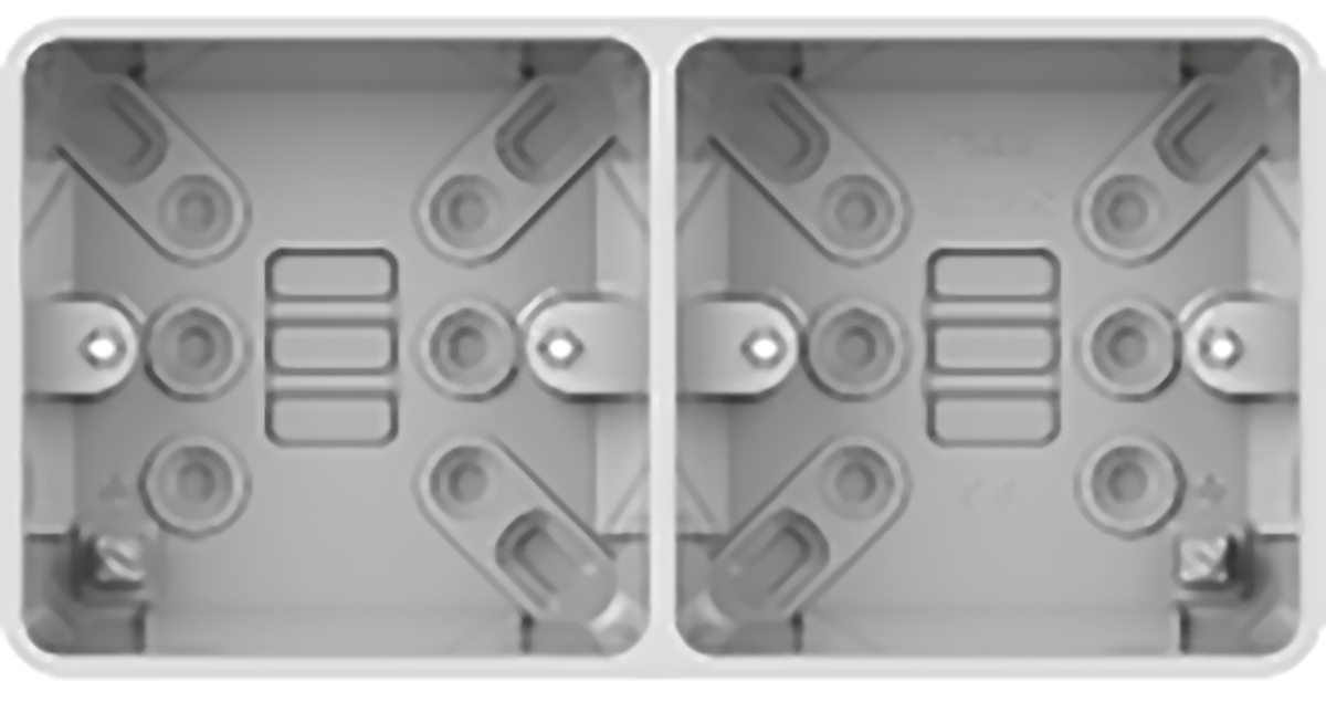 Schneider Electric Lisse Back Box, 2 Gangs