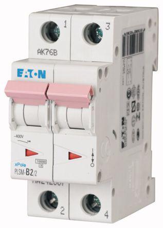 xPole PLSM MCB Mini Circuit Breaker 2P, 2 A, 10 kA, Curve D