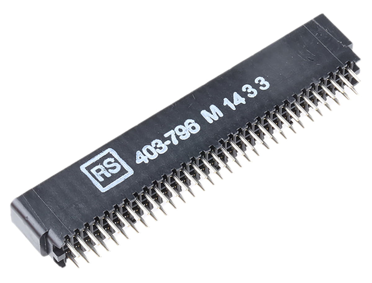 Cinch Straight Edge Connector, PCB, 31-Contacts, 2.54 mm Pitch, 2 Row, Solder