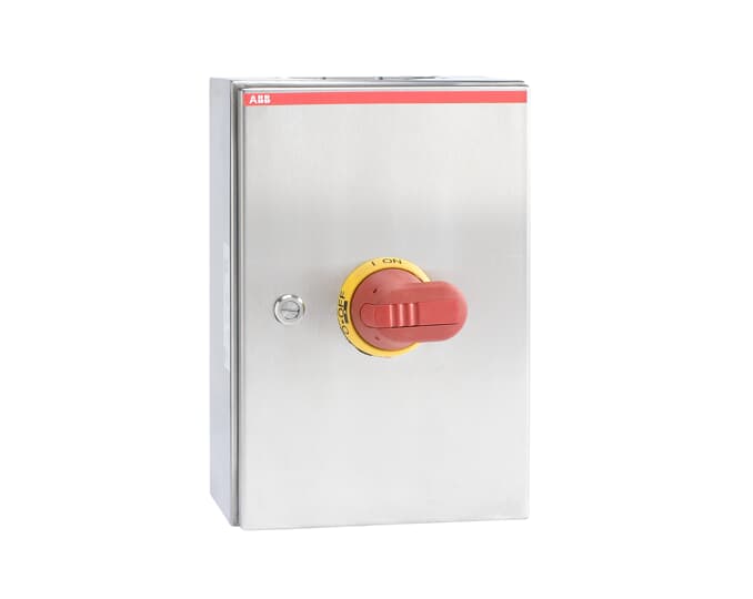 ABB 3P Pole Screw Mount Switch Disconnector - 125A Maximum Current, 45kW Power Rating, IP65