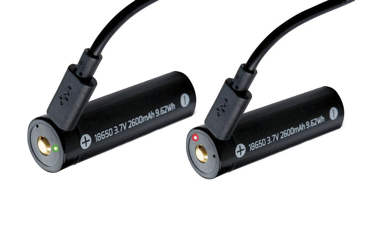 ba18650-usb Nightsearcher Rechargeable 3.7 V Torch Battery for UV365 Flashlight, Zoom-1000R Flashlight, HT800RX Head Torch,
