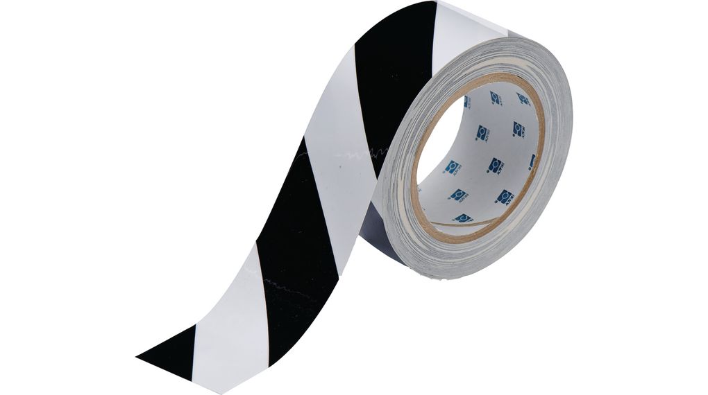 Brady 104319 Black/White 30.48m Floor Tape
