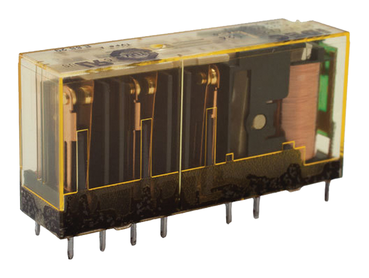 Idec PCB Mount Force Guided Relay, 24V dc Coil Voltage, 6 Pole, 4NO/2NC