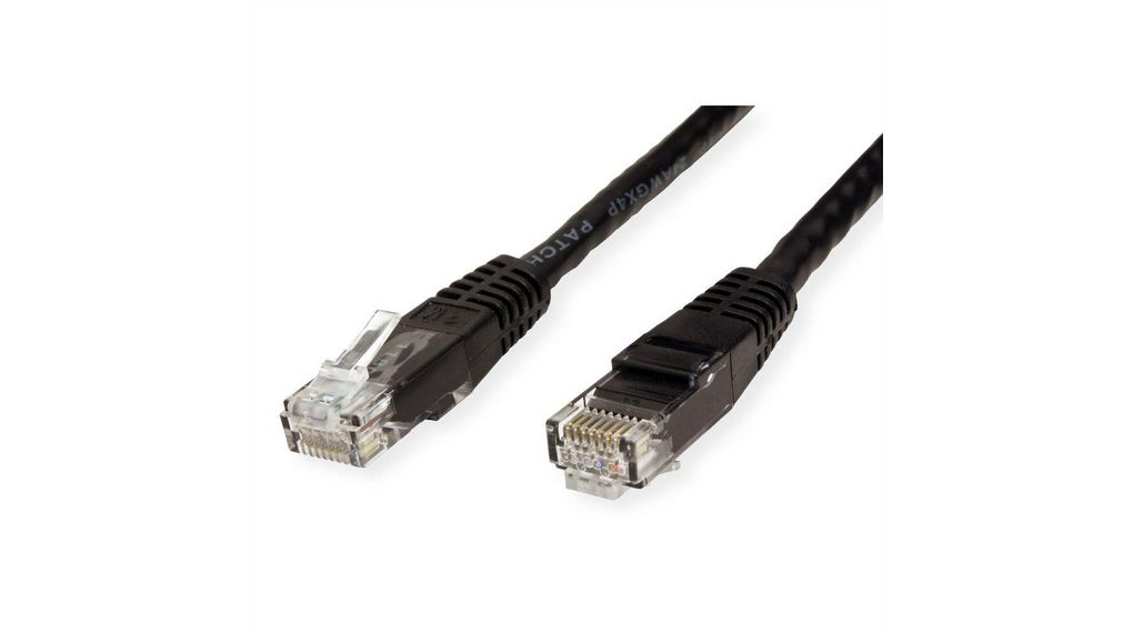 rnd-765-00240 RNDRND 765, 2m Cat6, Black RJ45 to Male RJ45 Male, UTP Unshielded, Terminated PVC Sheath