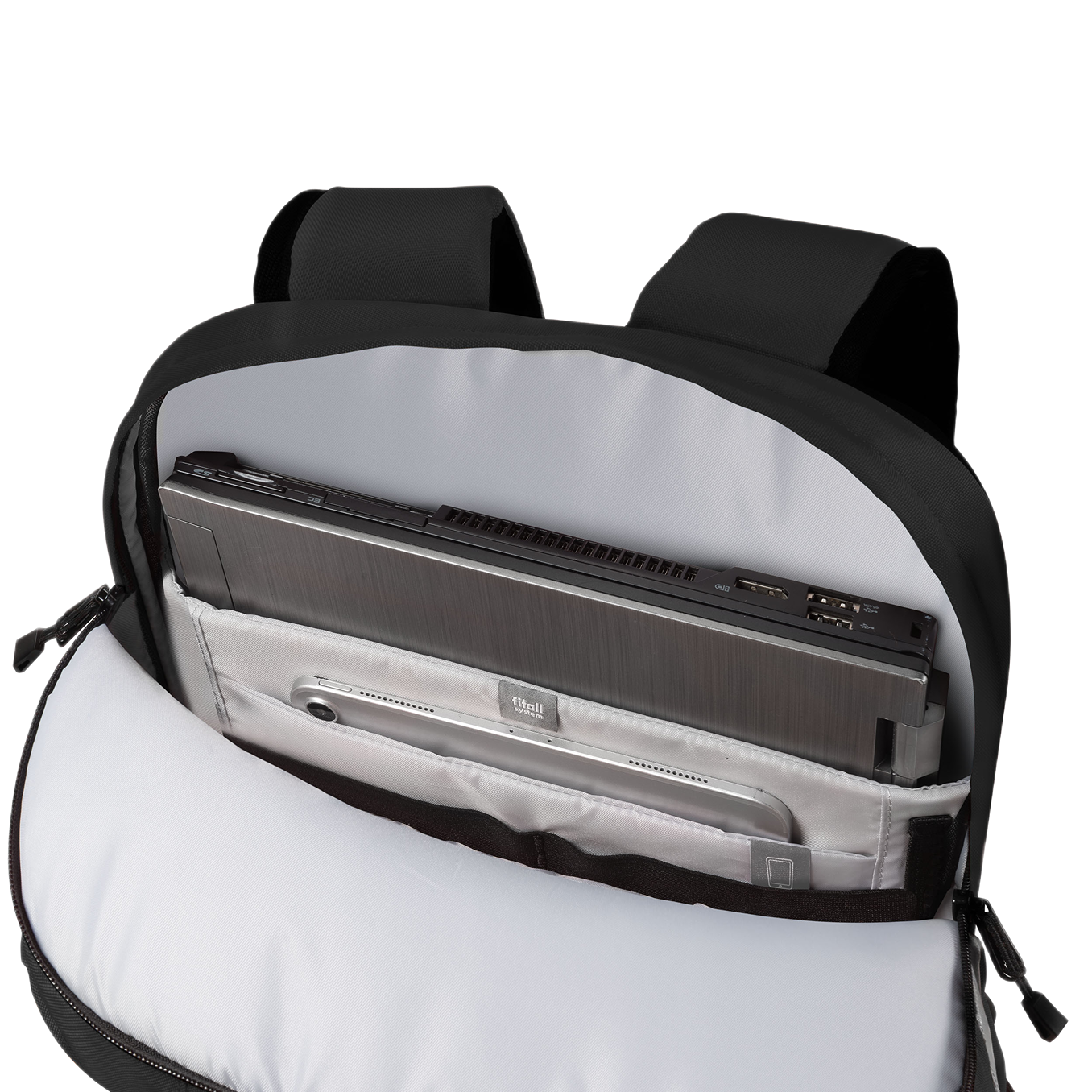 back-06 Backpack SURFLEX Black Backpack 260 mm 360mm 520 mm