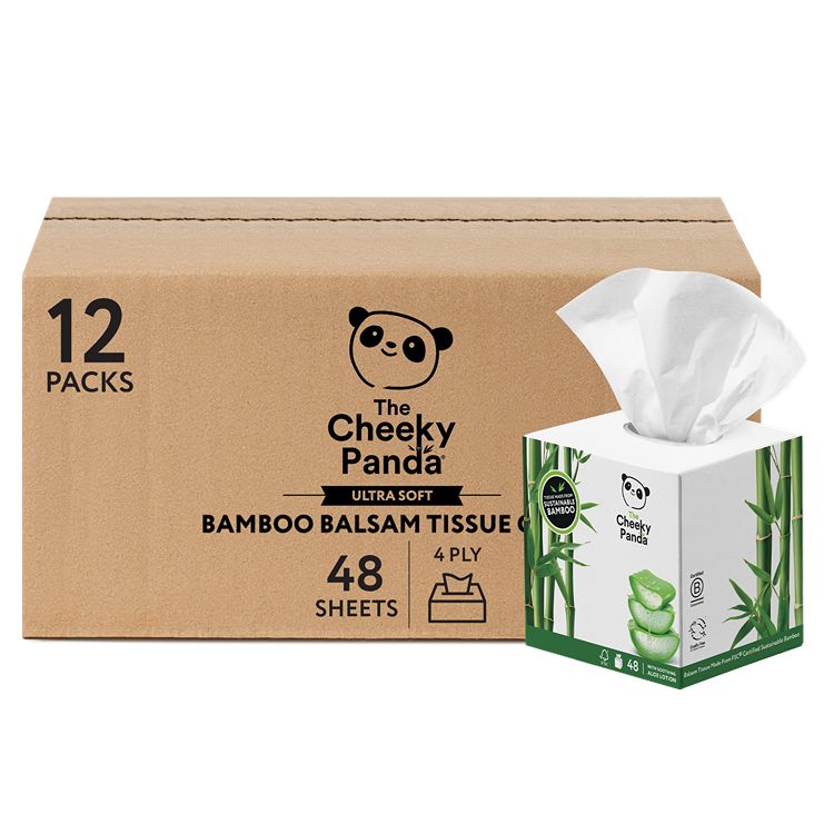 The Cheeky Panda Ltd White Facial Tissue, Box of 48 Per Pack