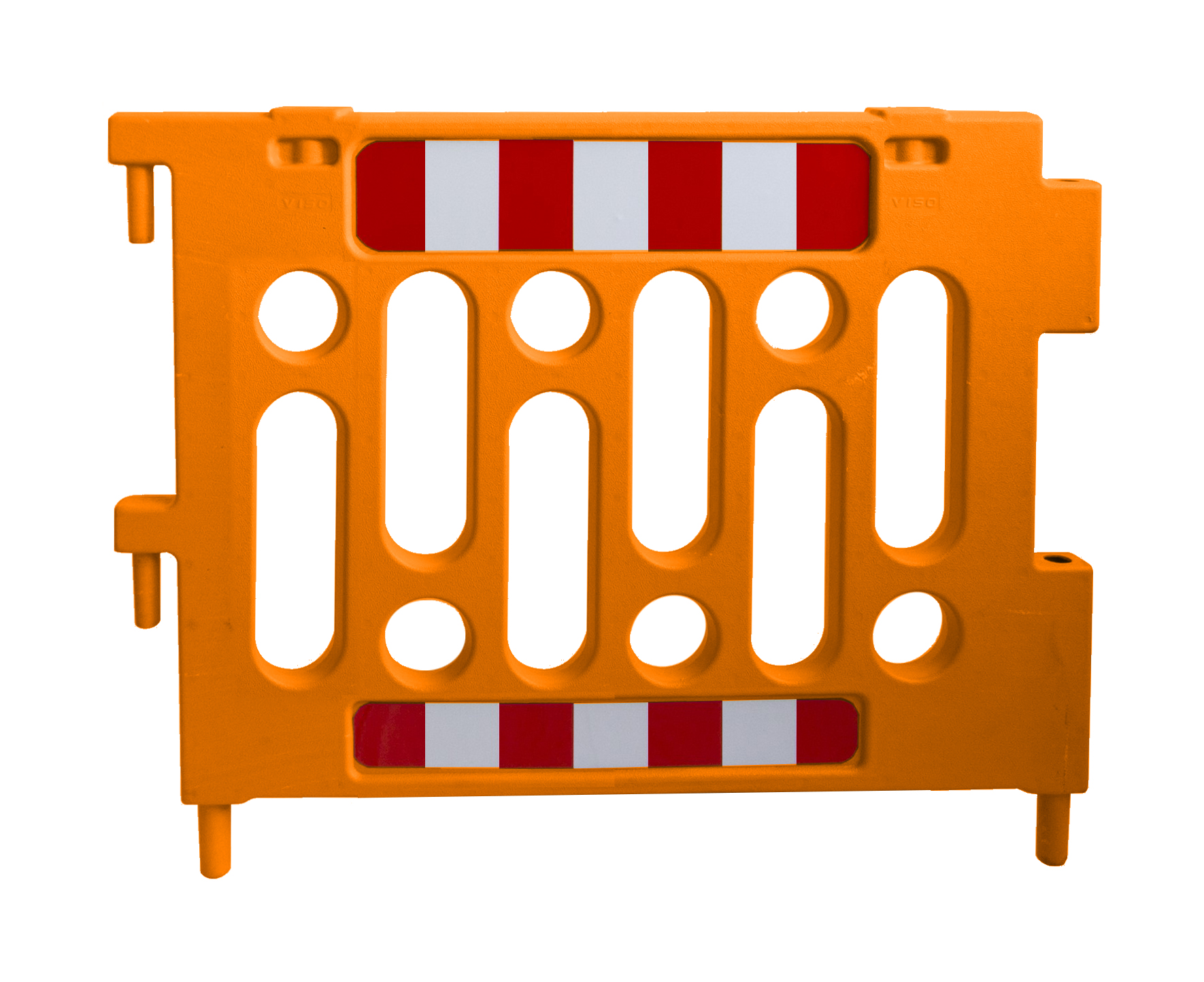Viso Orange Safety Barrier, Polypropylene, Barrier Bracket