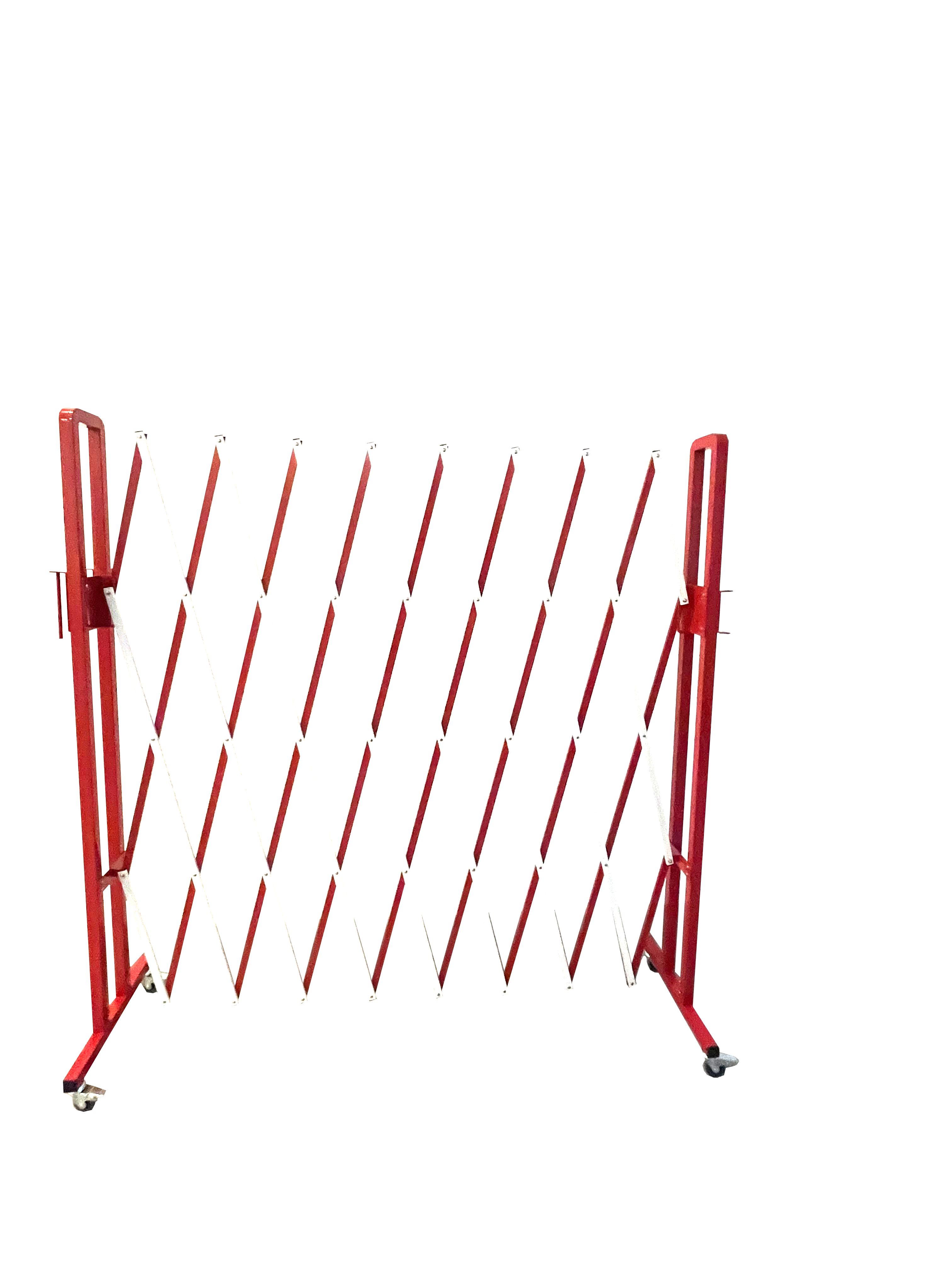 bar3000 Viso Red, White Safety Barrier, White Tape, Steel, 3 m