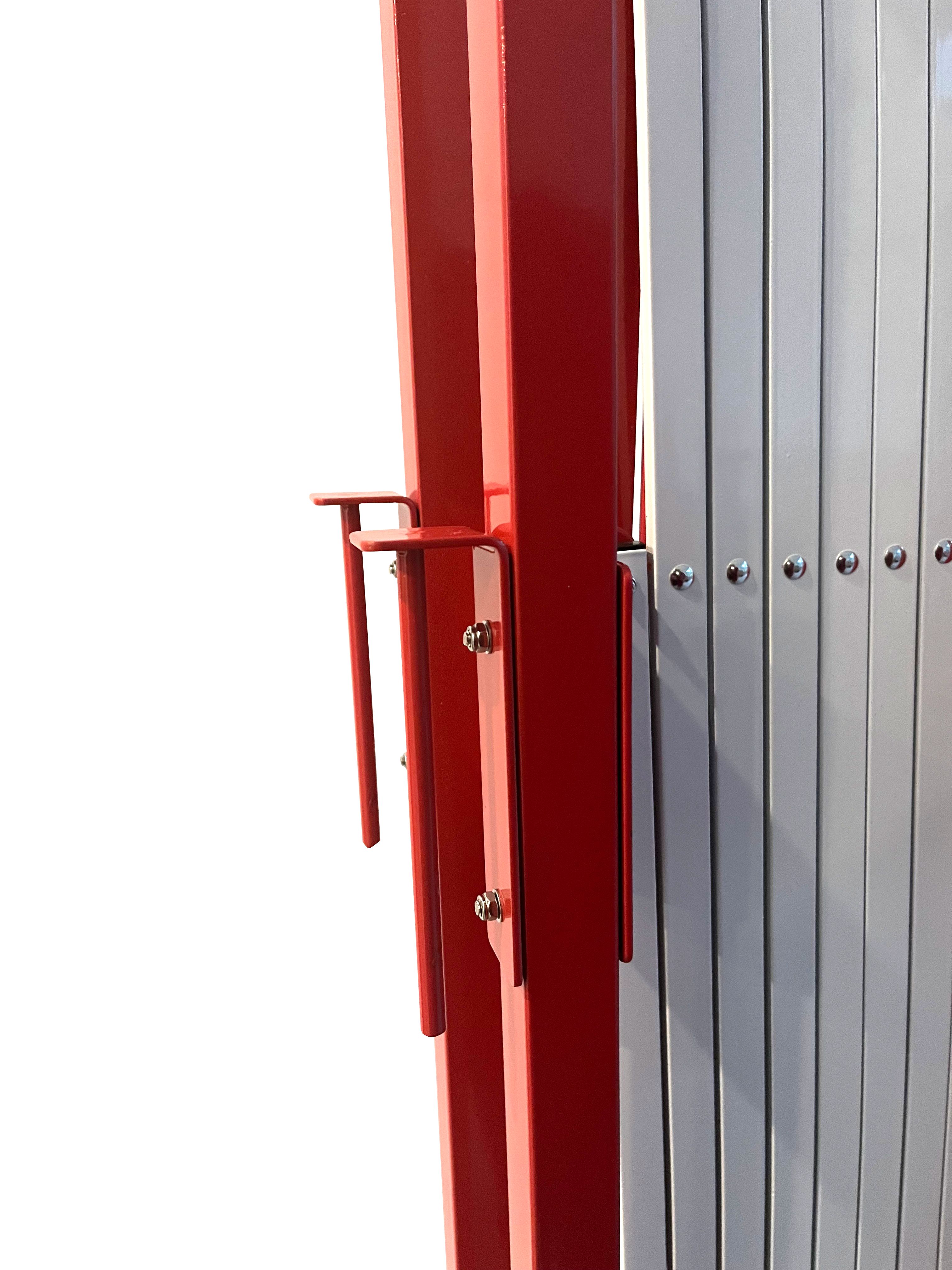 bar3000 Viso Red, White Safety Barrier, White Tape, Steel, 3 m