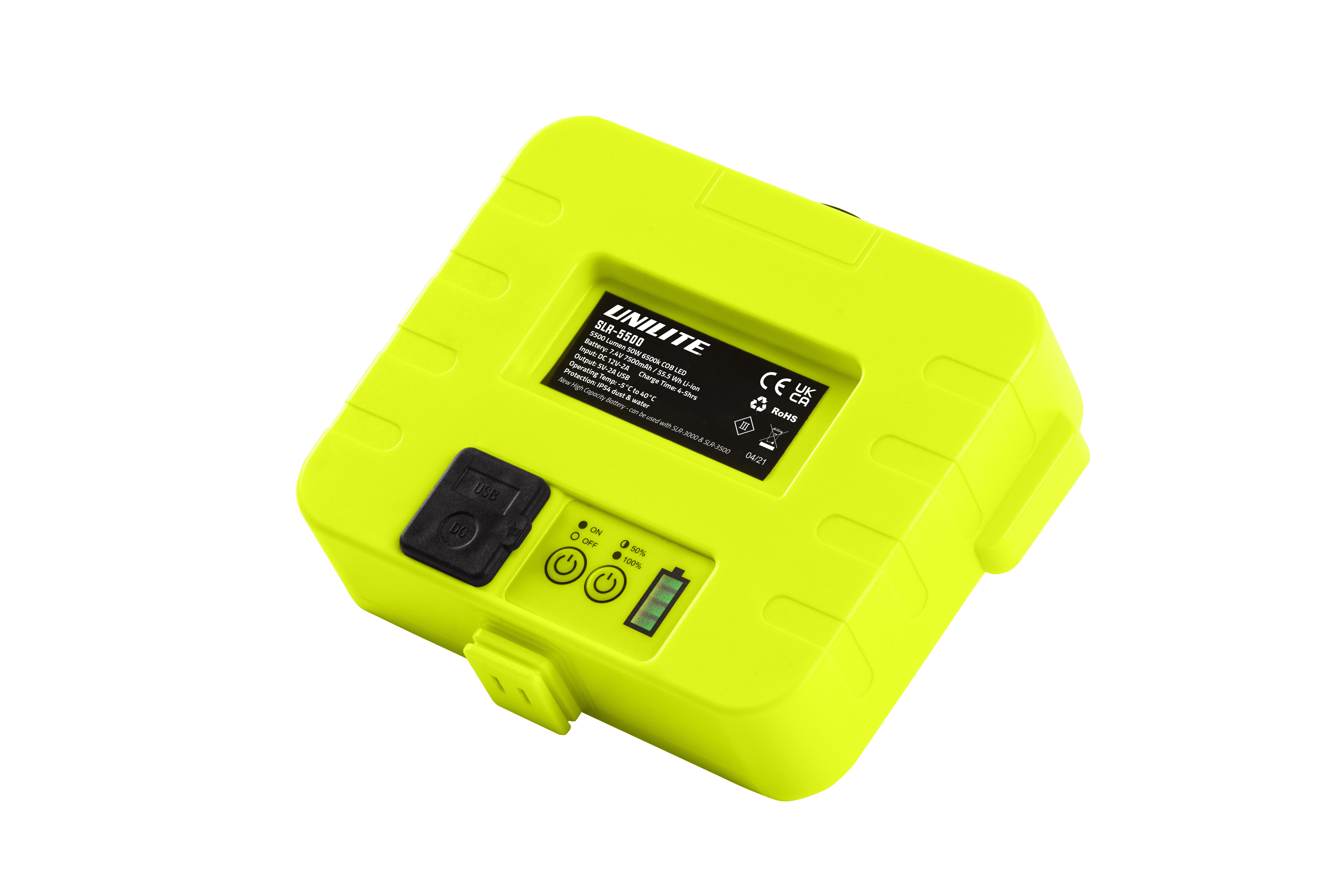 Unilite Rechargeable 7.4 V Torch Battery for SLR-5500, 7.5 Ah Capacity