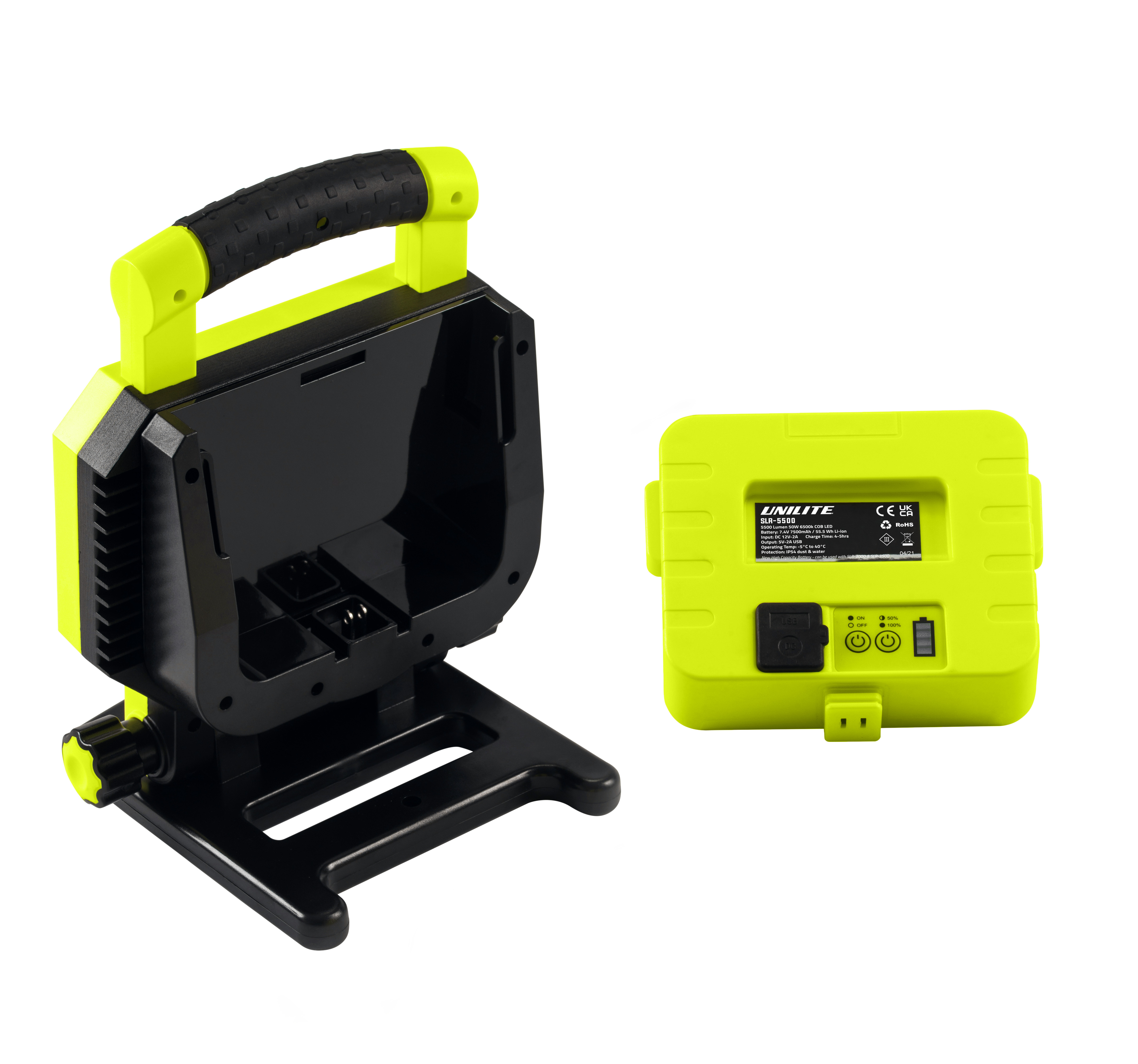 batteryslr5500 Unilite Rechargeable 7.4 V Torch Battery for SLR-5500, 7.5 Ah Capacity