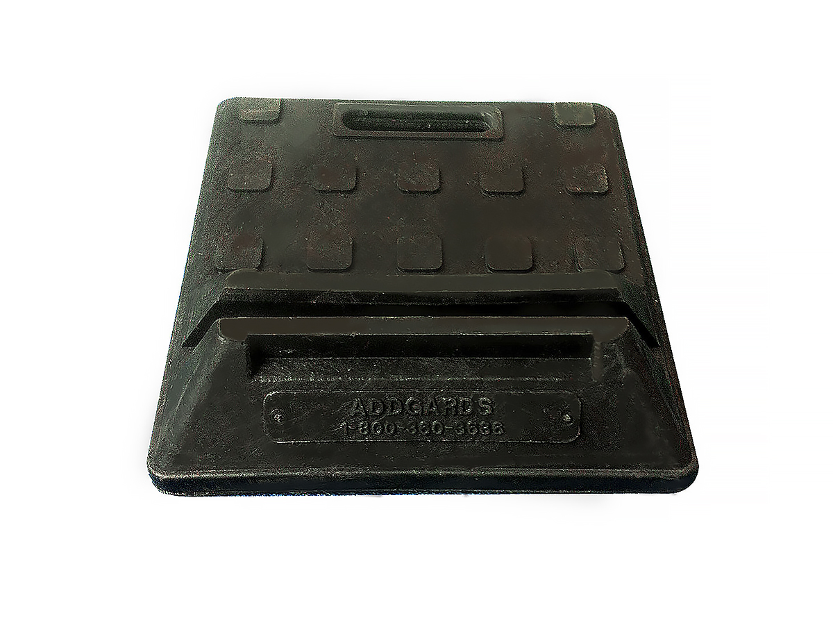 baws Addgards Black Safety Barrier, Rubber, Barrier Base