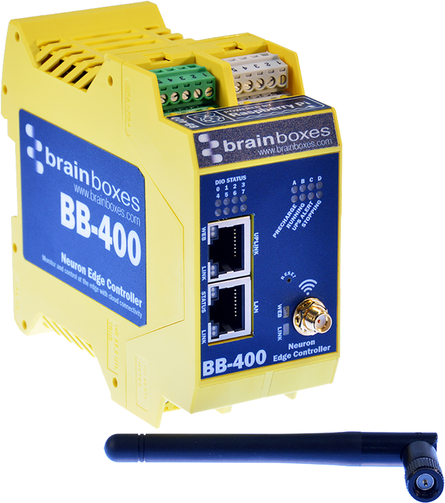 bb-400 Brainboxes Neuron Edge Industrial Computer 15 W Broadcom BCM2837 1.2 GHz 4GB 4 Linux