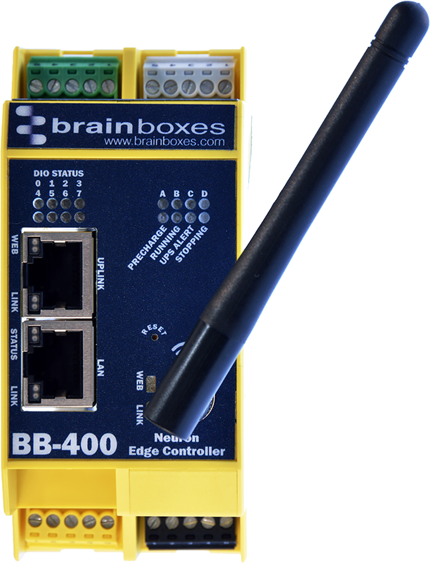 bb-400 Brainboxes Neuron Edge Industrial Computer 15 W Broadcom BCM2837 1.2 GHz 4GB 4 Linux