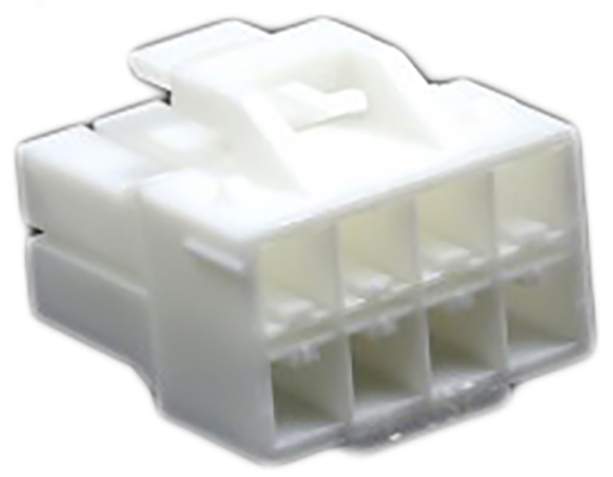 ylr-08v JST, YLR Female Connector Housing,  4.5 mm Pitch,  8 Way,  2 Row Straight