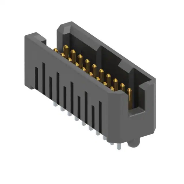 Samtec TFML Series Horizontal Through Hole PCB Header, 20 Contact(s), 1.27 mm Pitch, 2 Row, Shrouded