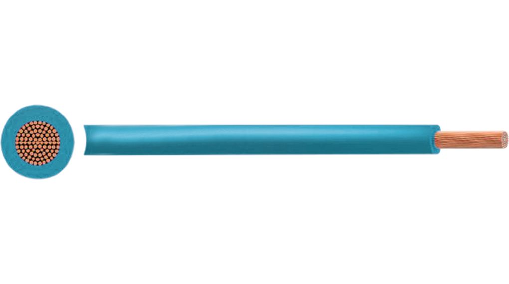 RND RND 475 Series Blue 0.5 mm² Hook Up Wire, 20 AWG, 100m, PVC Insulation, RND 475-00582