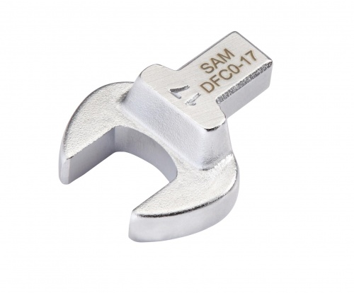 SAM DFC0 Series Spanner Head, 17.5 mm, 9 x 12mm Insert, Chrome Finish