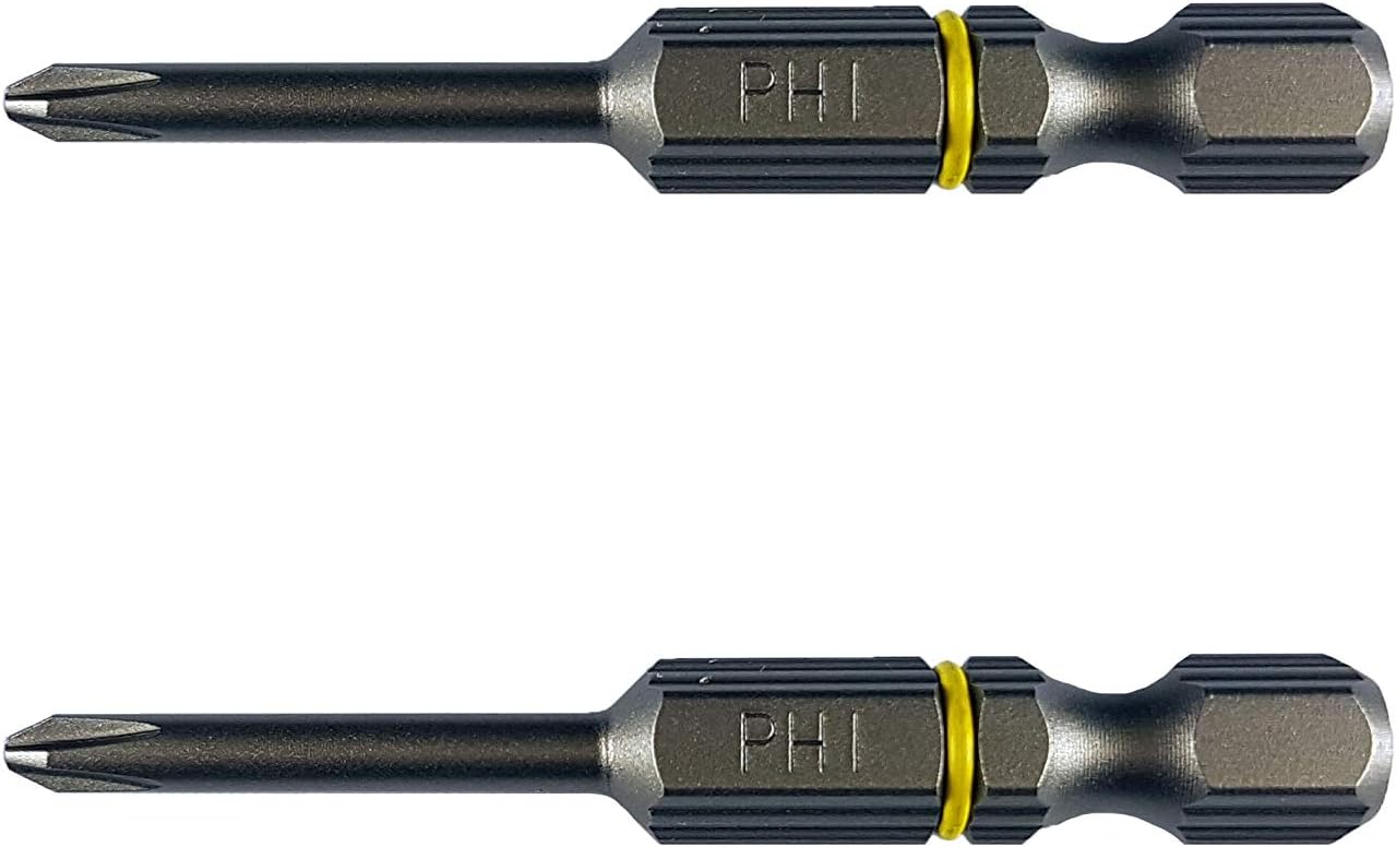 Vessel Phillips Hexagon Screwdriver Bit, 1/4 in Tip, 50 mm Tip, Hex Drive, 50 mm Overall 60-Piece