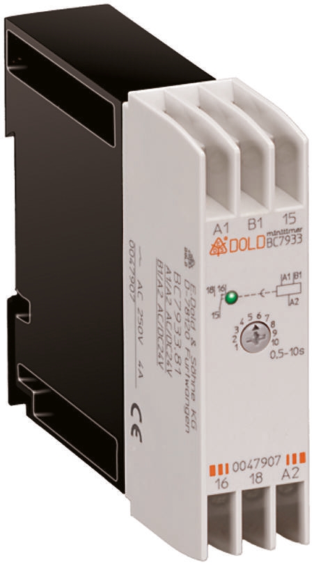Dold BC Series DIN Rail Timer Relay, 1-Contact 24V ac, 5 to 100 s, SPDT Switch Configuration