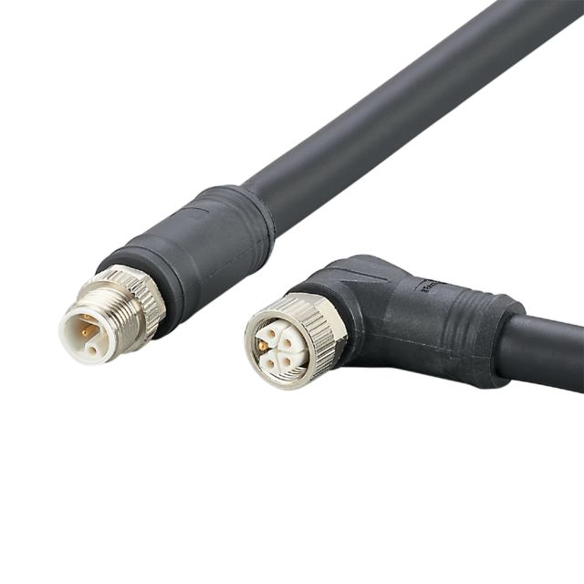 ifm electronic Power 2.5 mm² 5 Core Power Cable, Black Polyurethane PUR, 1m