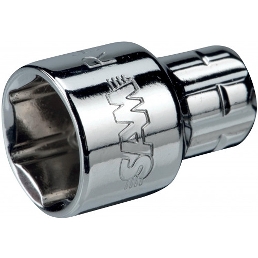 SAM 1/4 in Drive 6mm Standard Socket, 6 point, 9.68mm, 15.55 mm Overall Length
