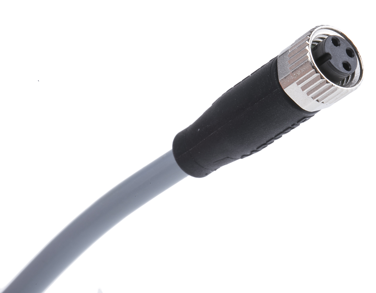 BALLUFF Female 3 way M8, Straight to Unterminated Free End Sensor Actuator Cable, 5 m
